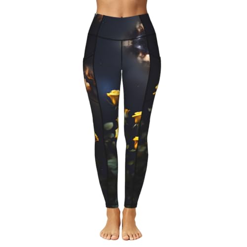 Mallas de deporte para uso diario leggings cómodos estampados florales 2