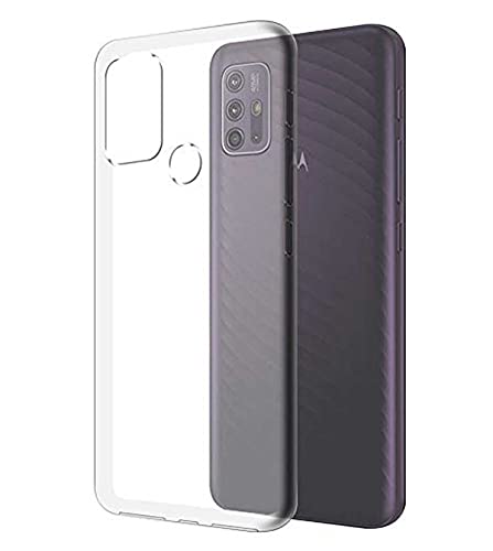 Image of Transparent Soft Silicone TPU Flexible Back Cover Compatible with Motorola Moto G10 / Moto G30 / Moto G10 Power