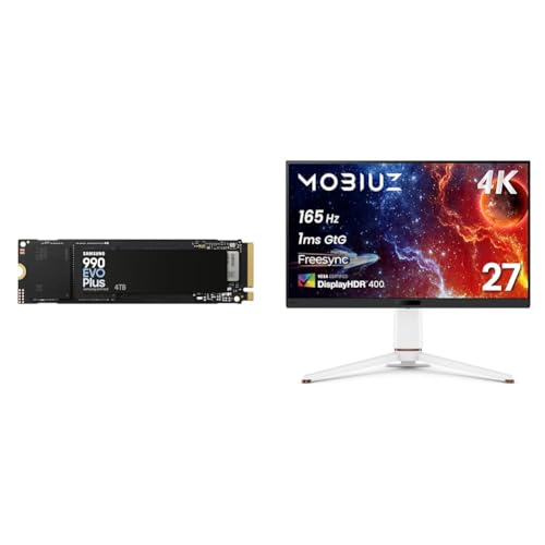 Samsung 990 EVO Plus 4TB PCIe Gen 4.0 ×4 NVMe M.2 (2280) TLC NAND ő 7,250MB/b  SSD MZ-V9S4T0B-IT/EC Kۏؕi+xL[Wp BenQ MO