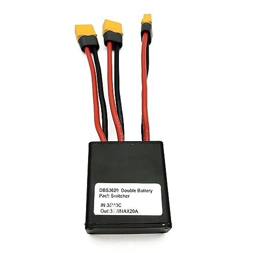 Elvaesther Ebike Double Battery Pack Discharge Converter 36V/8V 20A 500W Maximum Dual Battery Pack Switch Balance Discharger 36V