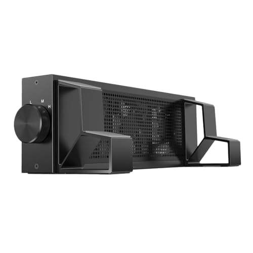 Base para portátil Holibanna con ventilador RGB ajustable miniatura 1