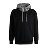 [BOSS] [ボス] ジップネック フーディ リラックスフィット メンズ XL ブラック