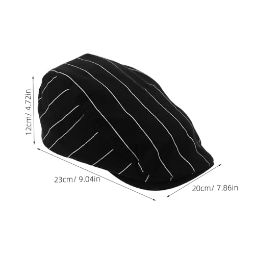Homoyoyo Cotton Beret Cap - Women Vintage Flat Hat Breathable Beach Beanie Hat for Spring Summer Casual Outings and Picnics Activities Black2