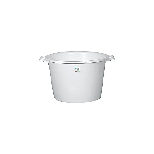 ALUMINIUM ET PLASTIQ Baquet Rond 55 L, Blanc Alimentaire