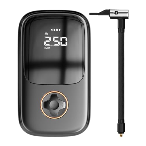 Bomba de bicicleta eléctrica, Bomba portátil de bicicleta,USB Cargando Inteligente Neumático Inflator - Accesorios de Cuidado de Coche Multimodo con Iluminación LED para La Ciudad