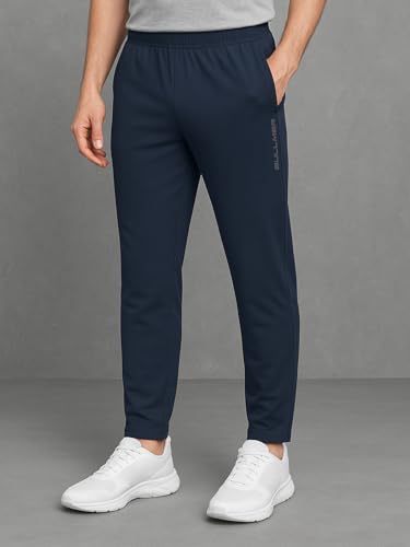 Image of BULLMER Trendy Solid Cotton Blend Regular Fit Trackpant for Men | Mid-Rise Trackpant for Men - Pack of 3