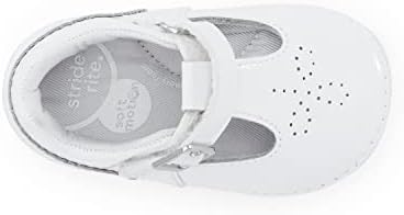 Stride Rite Girls SM Lucianne Mary Jane Flat, White Patent, 4 Toddler | Image 5