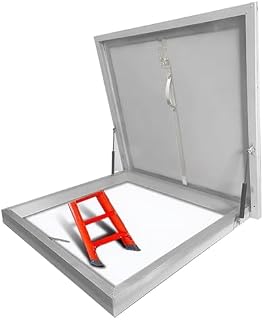 Skylight Hatch - Easy Install Steel Roof Access Door, Safety Escape Plate Manhole, Emergency Pod 90x90cm (2.95x2.95ft) for Rooftop Access and Safety