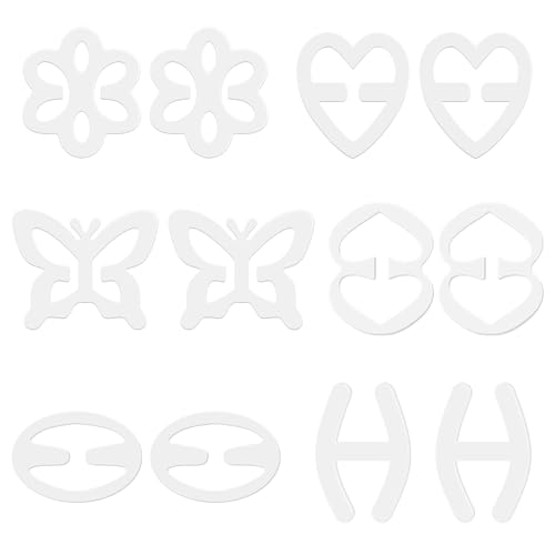 Image of Bra Clips to Make Racerback - 12Pcs Bra Strap Clips for Racerback Clear Bra Strap Holders for Slipping Woman Girl Accessories
