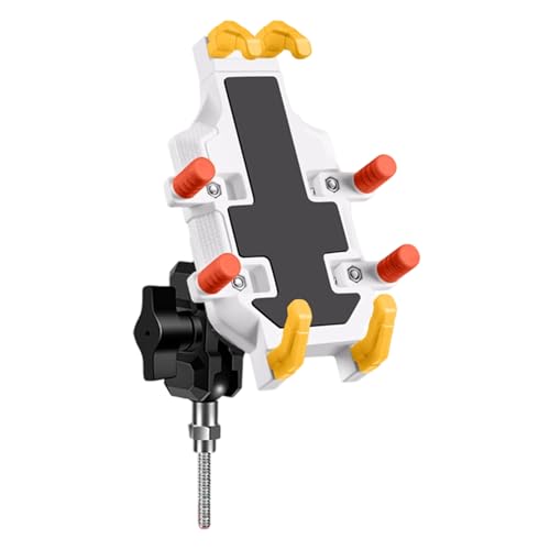 Motorcycle Handlebar Phone Mount Quick Install Adjustable Angles Durability and Shock-absorbing Version Cycling Accessory Mounta