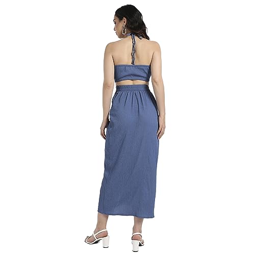 Image of Campus Sutra Women Polyester Solid Pajama Set