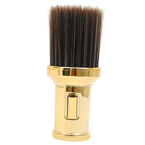 Gogogmee Multipurpose Barber Brush Hair Cutting Neck Duster Curly Hair Brush Sturdy Bristles Crystal Handle