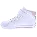 FOOTMATES Riley Unisex Leather Fashion Sneakers - Stylish, Comfortable Casual Shoes for Kids & Toddlers, White/Rose Leather - 7 Infant (0-12 Months)