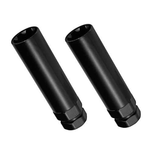PEUTIER 2pcs Fuel Wheel Lug Lock Key, 7 Spline & 6 Spline Lug Nut Socket Set Fuel Rim Dual-Hex Socket Wrench Replacement Removal Tool for Install and Detach Aftermarket Lug Nuts