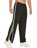 PINSPARK Pantalon de rééducation pour homme - Pantalon de training avec fermeture éclair complète - Pantalon de jogging - Pantalon déchirable - Pantalon décontracté - Vêtement de sport avec poche