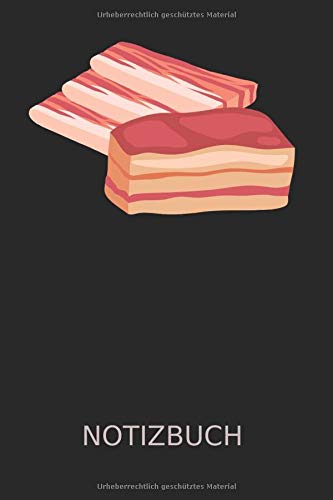 Preisvergleich Produktbild Schwein Schweinefleisch Nahrung Geschenkidee Notizbuch: Frühstücksfleisch Schinkenfleisch Jagdbeute / Notizheft / Schreibheft / Tagebuch