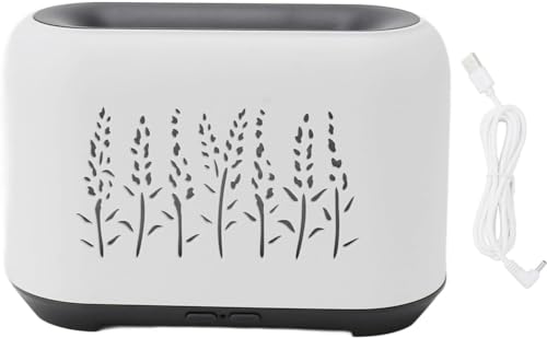 Diffuseur d'huile essentielle USB à effet flamme et lumière colorée - 3