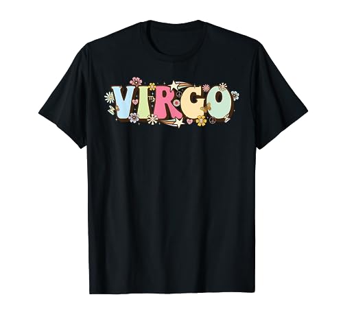 August September birthday groovy Astrology Zodiac sign Virgo T-Shirt