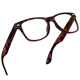grinderPUNCH Blue Light Reading Glasses High Magnification Strong Reading Power Readers For Men Woman (Black 6.00)