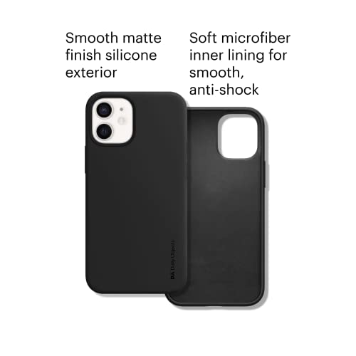 Image of DailyObjects Black Flekt Silicone Case Cover for iPhone 12