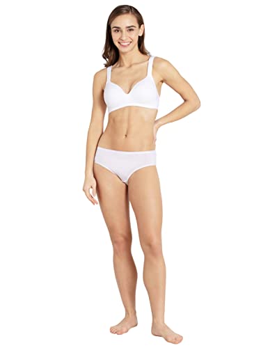 Image of Jockey FE57 Lounge Bra | Wirefree | Padded | Full Coverage | Broad Fabric Strap with Included Bra Pouch | Super Combed Cotton Fabric