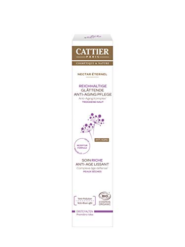 Cattier Nectar Éternel – Cuidado antiedad enriquecido para alisar el cabello, 3...