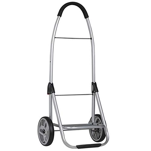 Carrito de compras plegable, carrito impermeable para ancianos, remolque portátil de empuje, diseño ligero y duradero