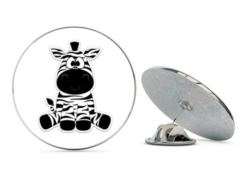 Baby Cute Zebra Metal 0.75" Lapel Hat Pin Tie Tack Pinback2