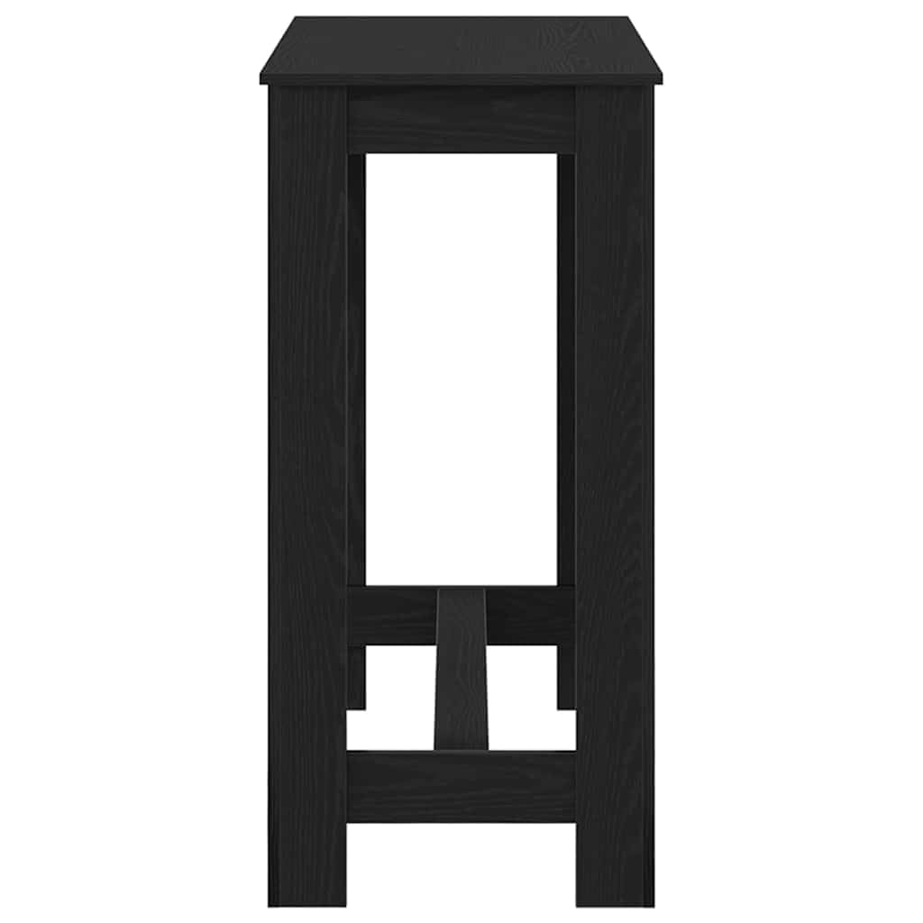 vidaXL Bartisch Schwarz Eichen-Optik 102 x 50 x 103,5 cm Holzwerkstoff, Esszimmer, rechteckiger moderner Bartisch, hoch, schickes Zentrum, aus Holz für Dein Zuhause