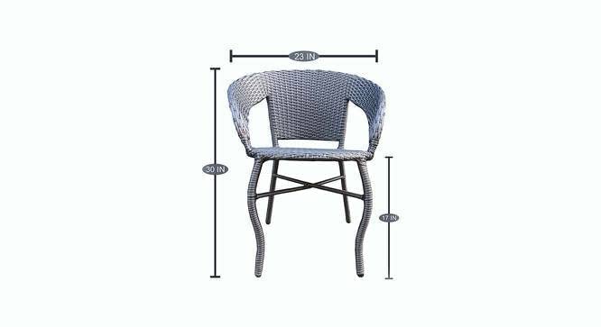 Image of India Beautiful Outdoor Garden Furniture Set for Coffee Table, Balcony Furniture, Office Furniture Patio Seating Set Standard, (4 Chair 1 Table) (Silver)