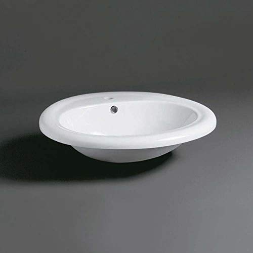 SimasMonia lavabo ovale monoforo, predisposto