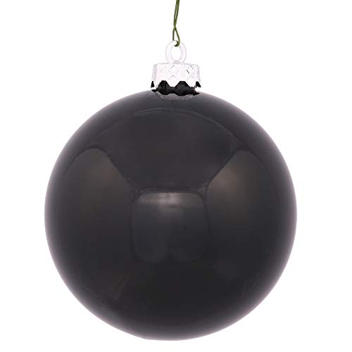 Vickerman Shiny Finish Shatterproof Christmas Ball Ornament, UV Resistant with Drilled Cap, 12 per Bag, 2.75