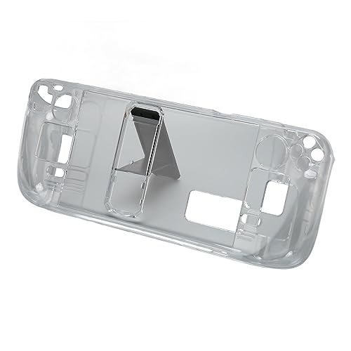 Coque Steam Deck transparente avec béquille de support intégrée