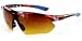 Daredevil Fashion Bifocal Sunglasses with Wrap-Around Sports Design and Anti-Glare Coating for Youthful and Active Men (Tortoise + Blue w/ Amber +2.00)