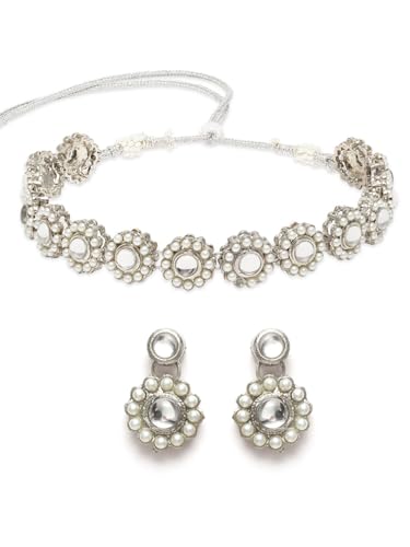 Juego de joyas con cuentas de perlas DMZ-1605 el regalo ideal de plata 3