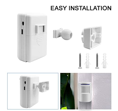 Image of IFITech Wireless PIR Motion Sensor Security Door Alarm with 38 Chime Tunes, 4 Adjustable Volume & LED Indicators for Home, Office, Shop, Hotel or Other Buildings