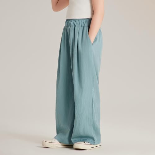 Girls Wide Leg Sweatpants Flowing Loose Baggy Pants Cute Track Pants for Teen Straight Leg Activewear Joggers3