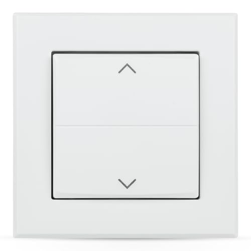 Homematic IP Tasterwippe für Markenschalter – mit Pfeilen, Zubehör für Ihr Homematic IP Smart Home, weiß, 153001A0