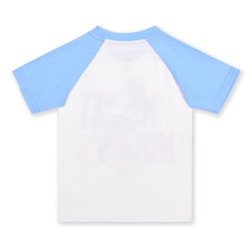 Image of Disney Mickey Mouse Boys Short Sleeve T-Shirt, Shorts, and Sweatshirt 3 Piece Set for Toddlers - Blue /White