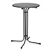 Produktbild Royal Catering RC-BIS80FG Stehtisch rund klappbar Ø 80 cm grau 110 cm hoch Bistrotisch Gastronomie witterungsbeständig