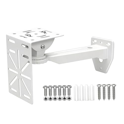 Support caméra extérieur orientable 360 en acier pour poteau et angle
