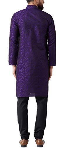 Sojanya (Since 1958 Men'S Jackquard Silk Only Long Kurta2