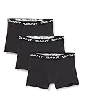 gant münchen Normale Leibhöhe GANT Herren 3-Pack Trunk 3ER Pack, Schwarz, M