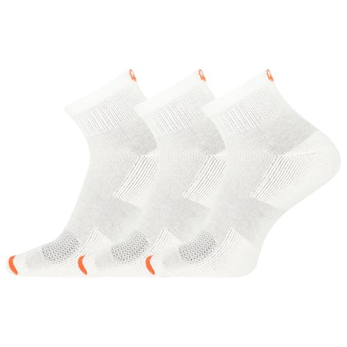Merrell Men's and Women's Cushioned Cotton Ankle Socks-3 & 6 Pairs-Breathable Mesh Comfort Zones