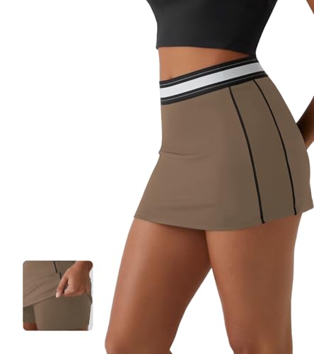 Image of Jigfar Women Cute Golf Tennis Club Skirt Dress Activewear Mini Summer Workout Running Athletic Skorts