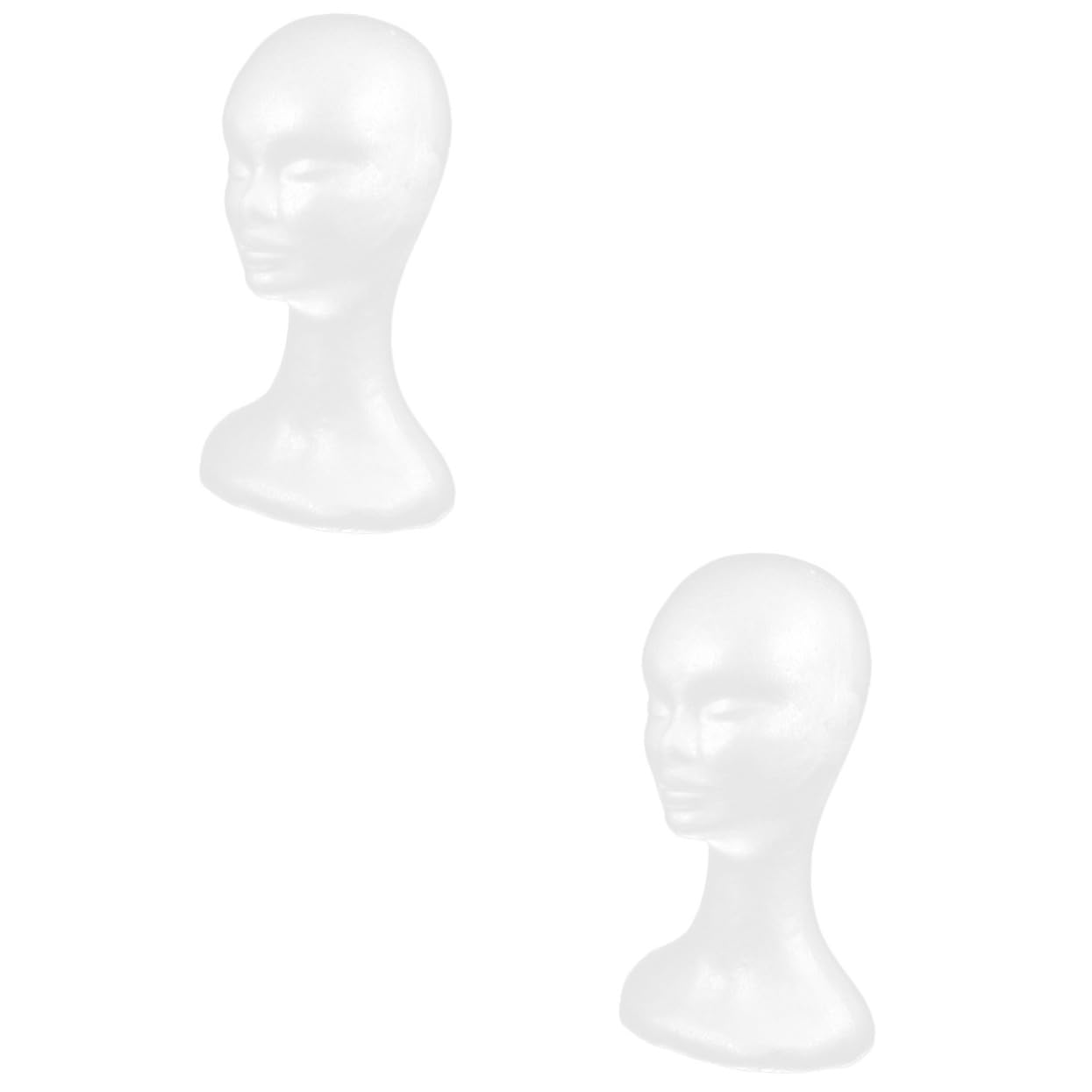 MAGICLULU Lot De 2 Mannequins Artistiques Pour Présentation De Perruques Chapeaux Et Foulards Légers Et Robustes