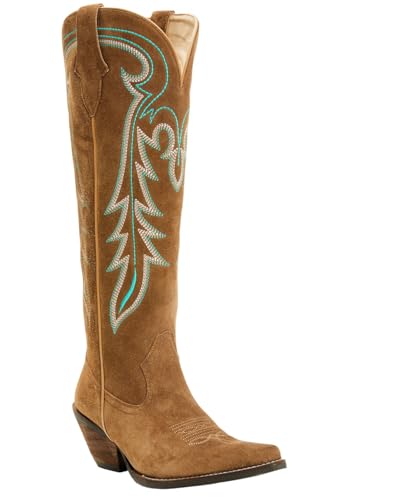 Shyanne Women's Rowan Tall Suede Western Boot Snip Toe - Bswfa25l50