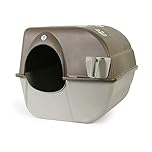 Omega Paw Self Cleaning Cat Litter Box, Roll 'N Clean Litter Box, Large Size for Large Cats and Multiple Cat Households, Brown Color, Model RA20