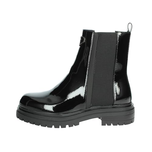 Bottines noires Laura Biagiotti femme 8262 | Chaussures beatles casual pour le bureau et les sorties