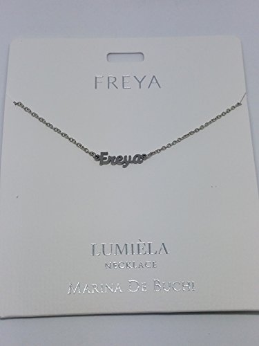 FREYA Named Lumeila Necklace Marina De Buchi Silver Colour Presented By Sterling Effectz